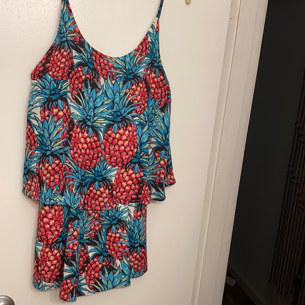 Buddy Love pineapple romper!!! Size medium. NWT